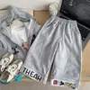 Pantalones Casuales de Punto con Panel Frontal para Niños 2026 Otoño Nuevo Estilo Coreano Estampado de Dibujos Animados Pantalones Deportivos con Puño para Niños y Niñas