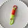 Adecuado para todo tipo de fundas de teléfono móvil, cordón corto para colgar, adornos colgantes, candado para llaves, mochila, cara sonriente de colores, cuerda para colgar con tarjeta