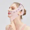 Vendaje para Adelgazar la Cara Mascarilla Facial V Versión Mejorada Compresión de Doble Capa para Surcos Nasogenianos y Papada, Dispositivo de Escultura y Lifting Facial para Dormir
