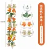 Enredadera artificial de Halloween decoraciones de otoño, decoraciones de pared de Halloween y Acción de Gracias, plantas verdes artificiales para decoración del hogar, enredadera artificial