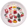 2026 Nuevos Colgantes de Resina Navideños Papá Noel Muñeco de Nieve Adornos Navideños Accesorios Venta al por Mayor Artículos Calientes Transfronterizos