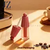 Pedido do Fabricante: Tubo de Gloss Labial Octogonal em Formato de Bolo-Pudim, 6,8ml, Material de Embalagem Plástico