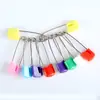 Alfinete de segurança de sete cores para bebês, alfinete com fecho de segurança pequeno, fivela de alfinete de segurança infantil, alfinete de metal grande para mulheres grávidas
