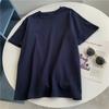 Camiseta de manga curta Candy Color Sanding Light Plate, algodão puro, agradável à pele, estilo Hong Kong, casual, combinando, novo estilo, marca de moda top INS, 2025