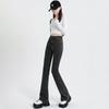 Jeans Micro-La Feminino Preto Cintura Alta Estilo Hong Kong Outono 2024 Nova Chegada Pequeno Slim-Fit Emagrecimento Maillard