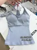 Camisola Regata Verde Claro Fresca para Mulheres com Bojos, Top Regata Energético Estilo Hot Girl para o Verão com Ajuste na Cintura