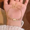 Pulsera Popular de Lujo Coreana con Circonita Dorada Microincrustada para Mujer, Diseño de Nicho Exquisito y de Moda, Joyería de Pulsera Elegante