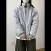 Cleanfit Jaqueta de Voo Americana Roupas de Algodão Masculino Inverno Design Oblíquo Senso de Design Silhueta Bomber Roupas de Algodão