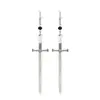 Brincos de Espada para Comércio Exterior da Amazon Transfronteiriço Pingente de Espada Clássico de Prata Joias da Moda Novidade Venda Direta da Fábrica