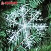 Copos de nieve de polvo pegajoso cepillado de Navidad colgante de decoración de árbol de Navidad para ventana pegatinas de cristal de nieve suministros de diseño de ambiente