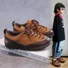 Tênis de Treino Alemão Infantil Versátil Retrô Chegadas Novas Outono 2026 Tênis Esportivo Antiderrapante Casual para Meninas Tênis de Skate com Estampa de Leopardo para Meninos
