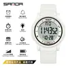 Reloj electrónico luminoso ultrafino de un solo movimiento Sanda, resistente al agua, de tendencia juvenil, reloj de moda para hombres y mujeres, una generación de cabello