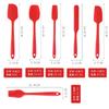 Raspador de silicona para hornear, 9 piezas, espátula para mantequilla, cepillo para barbacoa, raspador de silicona.