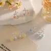 Nuevos Pendientes de Botón de Circonita Rosa de Verano Diseño de Nicho Simples Frescos Dulces Pendientes Versátiles Adornos para Orejas de Viaje Diario para Mujeres