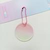 Placa Coo de Gradiente Sniffing Alta Transparencia Amor ins Hermosa Tarjeta Coo Acrílico Disco Pequeño Decorativo Llavero Colgante DIY