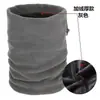 Cachecol de pescoço masculino de inverno, cachecol térmico de pescoço de inverno, cachecol espessado com forro de fleece masculino para uso externo anticongelamento, à prova de vento para ciclismo