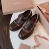 Zapatos de Cuero Brogue Estilo Nuevo con Patrones Tallados, Nuevo Estilo Otoño, Zapatos Oxford Monk Retro Británicos para Mujer