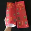 36*12.5cm impresión a color doble tarjeta en blanco Shuanglong esmalte de color cubierta de letra brillante Templo del Loto Sala de Buda tarjeta