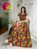 Vestido de Praia Curto de Um Ombro, Vestido Floral, Vestido de Verão Feminino, Vestido Estilo Férias em Seda de Algodão Artificial, Dropshipping