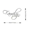 Novo Adesivo de Parede de Papel para Família Atacadista do Fabricante é para Todos os Europeus e Americanos Lema Inglês Ks081