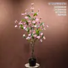 Árvore de magnólia simulada grande flor artificial árvore plantas verdes árvore artificial biônica avançada decoração de interior de sala de estar ornamentos de chão
