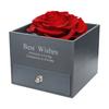 Collar de Flor Eterna de Flor Real Transfronterizo Caja de Joyería Caja de Flor de Rosa Acrílica Día de San Valentín Flores Secas