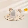 Sombrero de Verano Nuevo Estilo Coreano Chenjing Kidsren Panda Lindo Lunares Sombrero de Pescador Malla Transpirable Sombrero Cubeta para Niños y Niñas