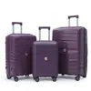 Conjunto de Malas com Haste de Senha em PP Personalizado Rodas Universais Mala de Mão para Viagem Mala Pequena Feminina 20 polegadas + 24 polegadas + 28 polegadas