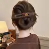 Pinza de cocodrilo de oso a cuadros estilo coreano, pinza para el pelo versátil de alta gama para niñas, accesorio para el pelo dulce y versátil