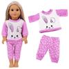 Spot cross-border 18 polegadas menina boneca roupas brinquedos infantis vestido pijama casual roupas boneca de verão