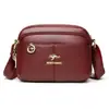 Bolso de cuero suave para mujer, popular bolso de axila, estilo coreano, moderno, bolso de hombro simple, bolso cruzado elegante y versátil, bolso de mano