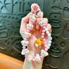 Cadena para Teléfono Móvil con Cuentas de Oso de Mantequilla Llavero Creativo Lindo Accesorios Colgantes para Bolso Llavero para Llaves de Coche Suministro de Pequeño Regalo