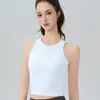 Sujetador deportivo de alto soporte con copa fija, a prueba de impactos, para yoga, con almohadillas en el pecho, secado rápido, cuello redondo, para correr, espalda bonita, camiseta deportiva ajustada