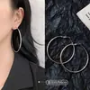 Pendientes Mujer 2023 Nuevo de Moda Círculo Grande Aro de Oreja Aro de Oreja Temperamento Europeo y Americano Nicho Sentido de Alta Gama Celebridad de Internet Joyería para Orejas Versátil