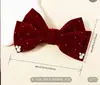 Pinza de Resorte con Lazo de Terciopelo Estilo Navideño Pasador Decorativo con Perla y Pedrería Pinza para el Cabello Dulce de Princesa Tocado de Novia