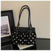 Bolso de mano transfronterizo de lunares con lazo para mujer, nuevo bolso de hombro de alta gama para el día a día 2026, bolso tote de axila