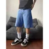 Shorts Jeans Retro Tendência de Verão Nicho para Homens 2025 Novos Soltos Casuais Tendência Versátil Calças de Cinco Pontos