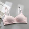 Sutiã Simples Feminino Roupa Íntima com Franzido Para Meninas Peito Grande Peito Pequeno Sem Aro 16-18-24 Anos Estudantes do Ensino Médio