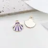 1 Colgante Morado con Goteo de Aceite Estilo Coreano DIY Pulsera de Aleación de Zinc Colgante para Collar Pendiente Colgante para Llavero Accesorios de Joyería