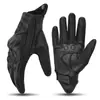 Guantes de Moto de Cuero Genuino Guantes de Invierno Verano Piel de Cabra Conducción Operación Táctil Protección Nudillos Guantes Moto Luvas