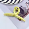 Presilhas de Cabelo Transfronteiriças Fofas e Doces Coroa Dopamina Presilhas de Garra Acrílico Brilhante Presilhas de Tubarão Cor Sólida Presilhas de Cabelo