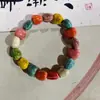 Pulsera de Cerámica de Puesto Jingdezhen Pulsera de Cuentas de Porcelana Esmaltada Color Pulsera de Cerámica Gezhi Serie Bosque Hecho a Mano para Mujer Suministro de Tienda