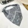 Faixa de Cabeça Triangular Paisley Retrô Americana com Elástico Antiderrapante, Acessório de Cabelo Estilo de Rua para Fotos de Férias de Garota Popular