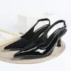Sandalias Europeas y Americanas de Comercio Exterior Transfronterizo con Punta para Mujer 2026 Nueva Moda Cómodas Versátiles Sandalias de Tacón Alto Cerradas Zapatos de Mujer