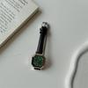 2024 Nuevo Moda Pequeño Verde Reloj Mujer Cuadrado Pequeño Elegante Celebridad de Internet Gama Alta Pequeña Esfera Reloj de Mujer