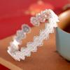 Pulseira de Prata 999 Filigrana de Alta Qualidade Prata Oca Nova Tendência Estilo Chinês Minimalista Elegante Pulseira de Prata Feminina