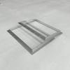 Braçadeira de Conexão Flange de Encaixe Quadrado Liga de Zinco Peça de Flange para Tubo de Ventilação Quadrado Tubo de Ventilação Quadrado