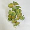Begonia redonda para colgar en la pared, cesta colgante para el hogar, sala de estar, comedor, balcón, fondo de planta verde artificial, hoja verde, enredadera, flor artificial.
