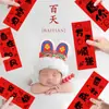 Decoración de Luna Llena Accesorios para Fotos Suministros para Ceremonia de los Cien Días del Bebé Sobre Rojo para Bebé en Casa Alfombra para Banquete de los Cien Días
