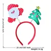 Stock Listo de Fábrica Transfronterizo Nuevas Diademas Navideñas Decoraciones Navideñas Dibujos Animados Astas de Reno Diademas Decoraciones para Fiestas